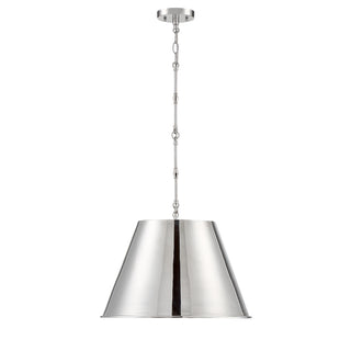 Alden 1-Light Pendant in Polished Nickel