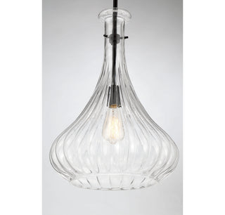 Bristo 1-Light Pendant in Matte Black
