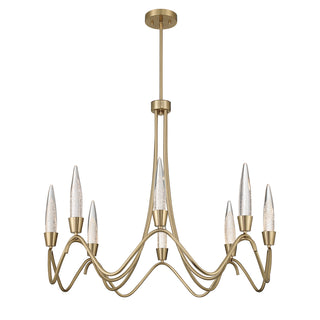 Sofia 8-Light Chandelier in Noble Brass