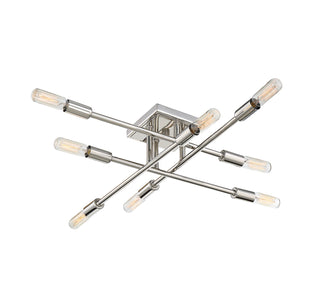 Lyrique 8-Light Ceiling Light in Polished Nickel