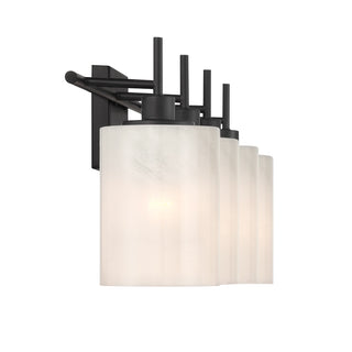 4-Light Bathroom Vanity Light in Matte Black