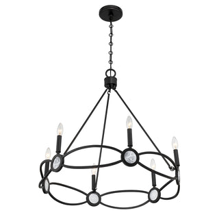 Minette 6-Light Chandelier in Matte Black