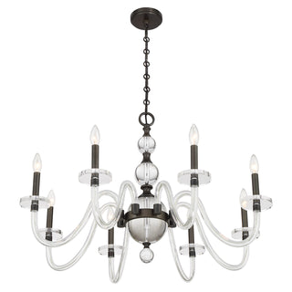 Aragon 8-Light Chandelier in Mediterranean Bronze