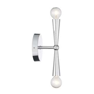 2-Light Wall Sconce in Chrome