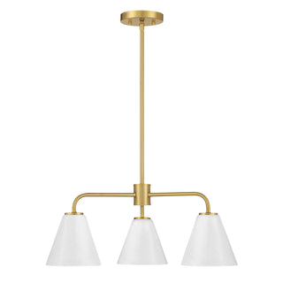 Blair 3-Light Chandelier in Warm Brass