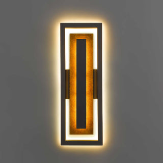 Panels Wall Sconce  Dark Bronze