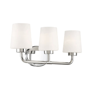Capra 3-Light Bathroom Vanity Light in Polished Nickel