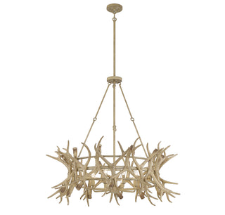 Daniels 8-Light Chandelier in Natural Antler