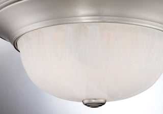 2-Light Ceiling Light in Satin Nickel