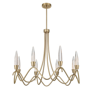Sofia 8-Light Chandelier in Noble Brass