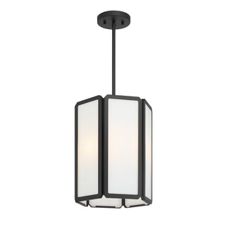 Leeds 3-Light Pendant in Matte Black
