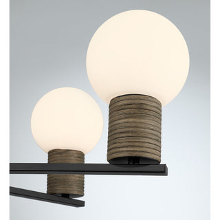 Jarrell 6-Light Chandelier in Matte Black