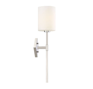 Destin 1-Light Wall Sconce in Polished Nickel
