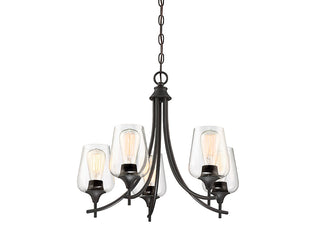 Octave 5-Light Chandelier in English Bronze