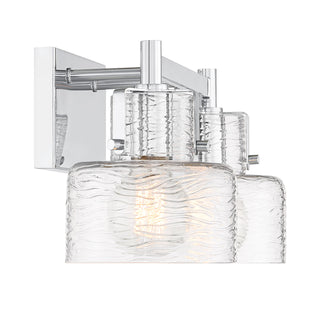 Dover 2-Light Bathroom Vanity Light in Chrome
