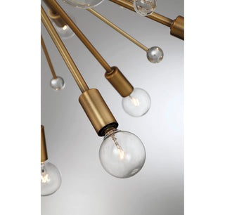 Galea 24-Light Chandelier in Warm Brass