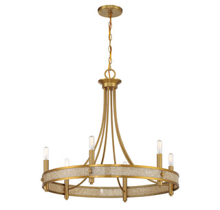 Camden 6-Light Chandelier in Warm Brass