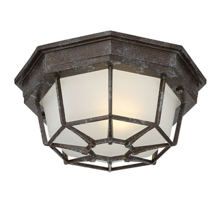 Exterior Collections 1-Light Outdoor Ceiling Light in Rustic Bronze
