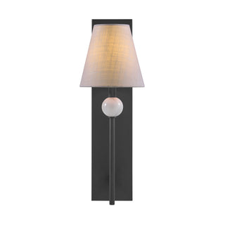 Travis 1-Light Wall Sconce in Matte Black