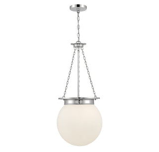 Manor 3-Light Pendant in Polished Nickel