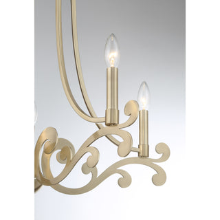 Lombard 5-Light Chandelier in Noble Brass