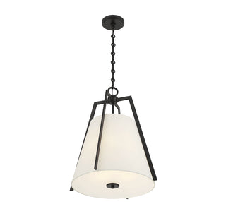 Mansfield 3-Light Pendant in Matte Black