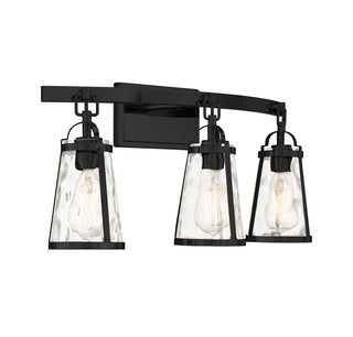 Albany 3-Light Bathroom Vanity Light in Black