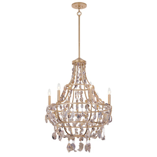 Leanne 6-Light Chandelier in Chandon by Breegan Jane