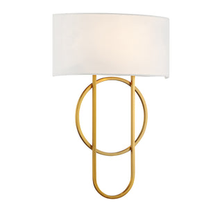 Tempe 2-Light Wall Sconce in Warm Brass