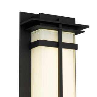 Frank 18 Inch Outdoor Wall Sconce in Sand Black Finish