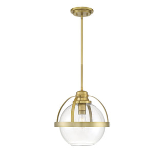 Pendleton 1-Light Pendant in Warm Brass