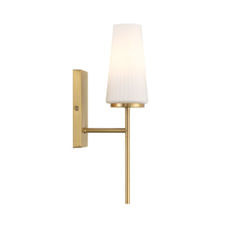 1-Light Wall Sconce in Natural Brass