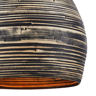 Jamsen 1-Light Pendant in Black Bamboo
