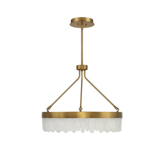 Landon LED Pendant in Warm Brass