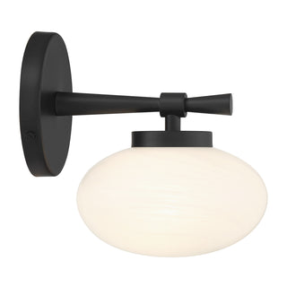 Barrow 1-Light Wall Sconce in Matte Black