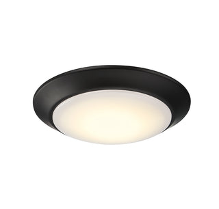 LED Disc Light in Matte Black
