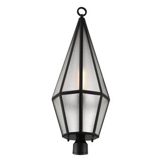 Peninsula 1-Light Outdoor Post Lantern in Matte Black