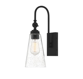 York 1-Light Adjustable Wall Sconce in Matte Black