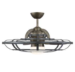 Alsace LED Fan D'Lier in Reclaimed Wood