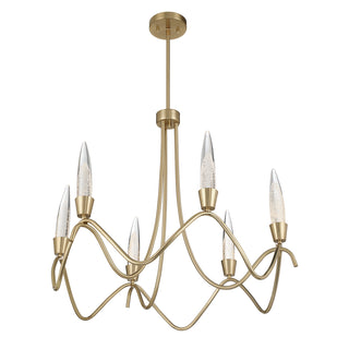 Sofia 6-Light Chandelier in Noble Brass