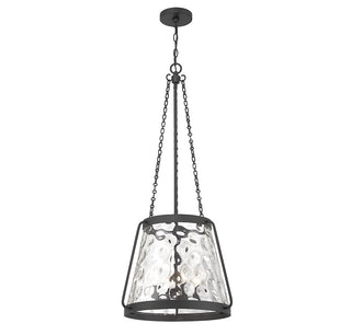 Crawford 4-Light Pendant in Matte Black