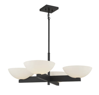 Fallon 4-Light Chandelier in Matte Black