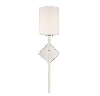 Destin 1-Light Wall Sconce in Polished Nickel