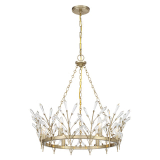 Orianna 6-Light Chandelier in Noble Brass