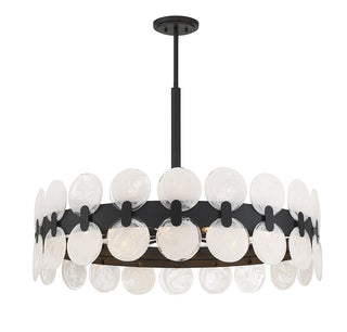 Boca 10-Light Chandelier in Matte Black