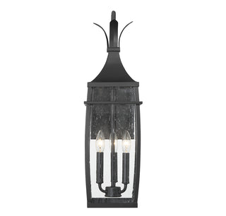 Montpelier 3-Light Outdoor Wall Lantern in Matte Black