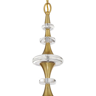 Champlain 8-Light Chandelier in Warm Brass