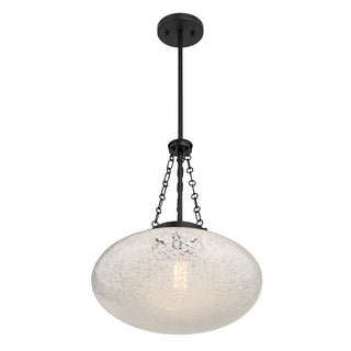 Willow 1-Light Pendant in Matte Black