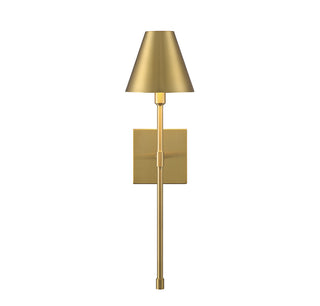 Jefferson 1-Light Wall Sconce in Warm Brass