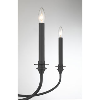 Coventry 6-Light Chandelier in Matte Black